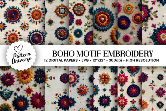 Boho Motif Embroidery Patterns Review