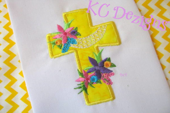 Cross with Flowers Applique Design Review for Sellers