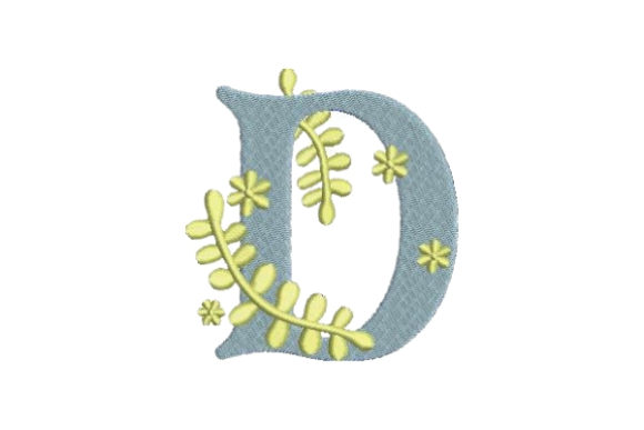 Floral Alphabet D Review for Apparel Projects