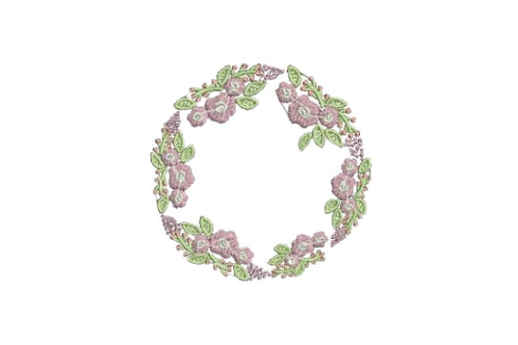 Flower Wreath Embroidery Design Review for Apparel Projects