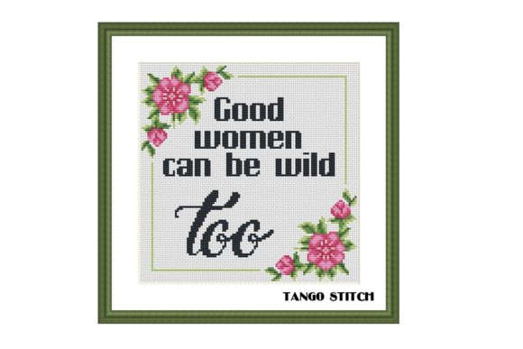 Good Women Funny Quote Cross Stitch Review for Craft Fair Success
