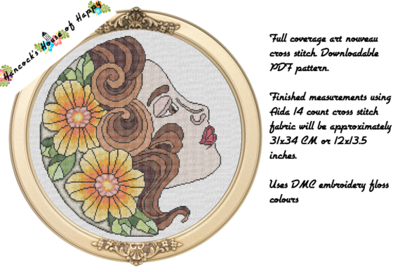 Green Goddess Cross Stitch Pattern Review for Boutique Sweatshirts