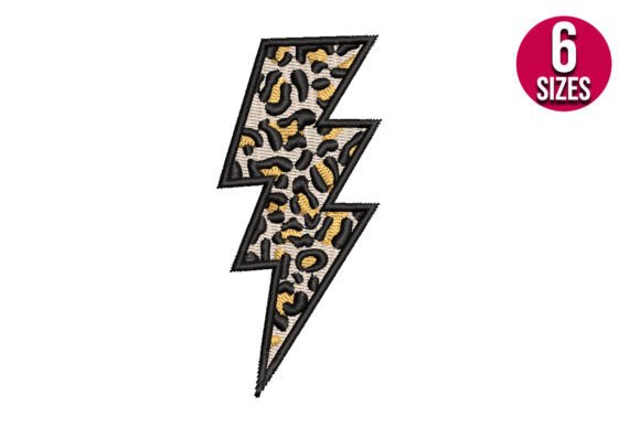 Leopard Print Lightning Bolt Embroidery Design Review