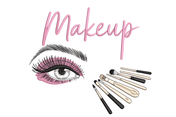 Makeup Eye Brushes – Beauty Salon Embroidery Design Review