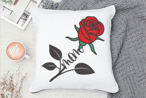 Mom Rose Embroidery Design Review for Boutique Apparel