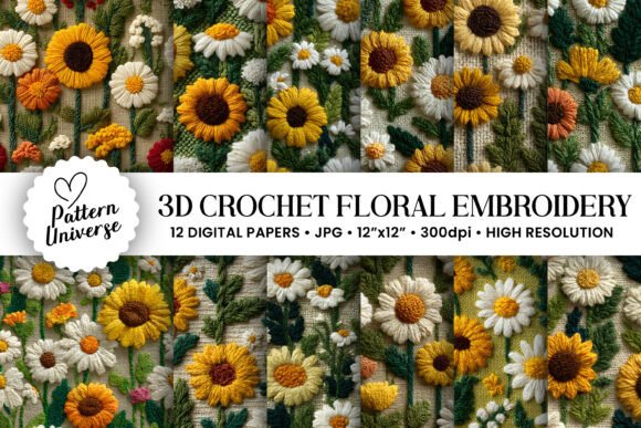 Reviewing 3D Crochet Floral Embroidery Patterns