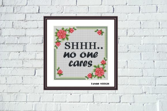 Shhh No One Care Cross Stitch Review for Real Projects